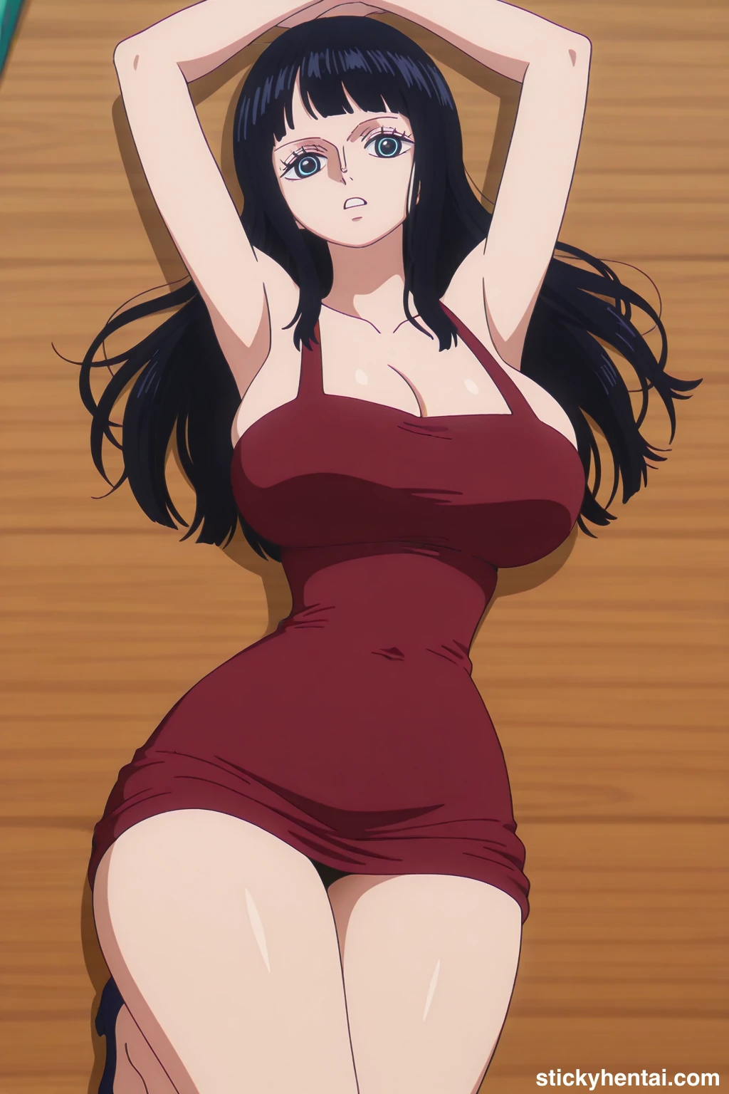 Nico robin outfit at the reunion with Saul on the island of Elbaf part 3 #nico-robin-reunion-with-saul-outfit-hentai-15.webp