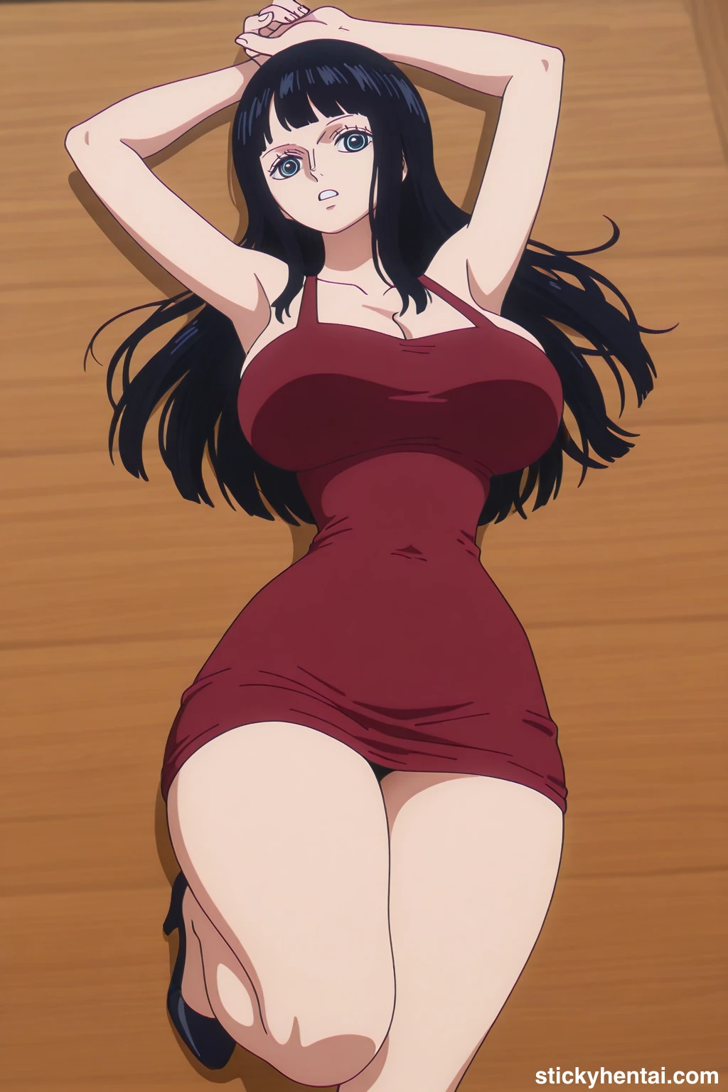 Nico robin outfit at the reunion with Saul on the island of Elbaf part 3 #nico-robin-reunion-with-saul-outfit-hentai-16.webp