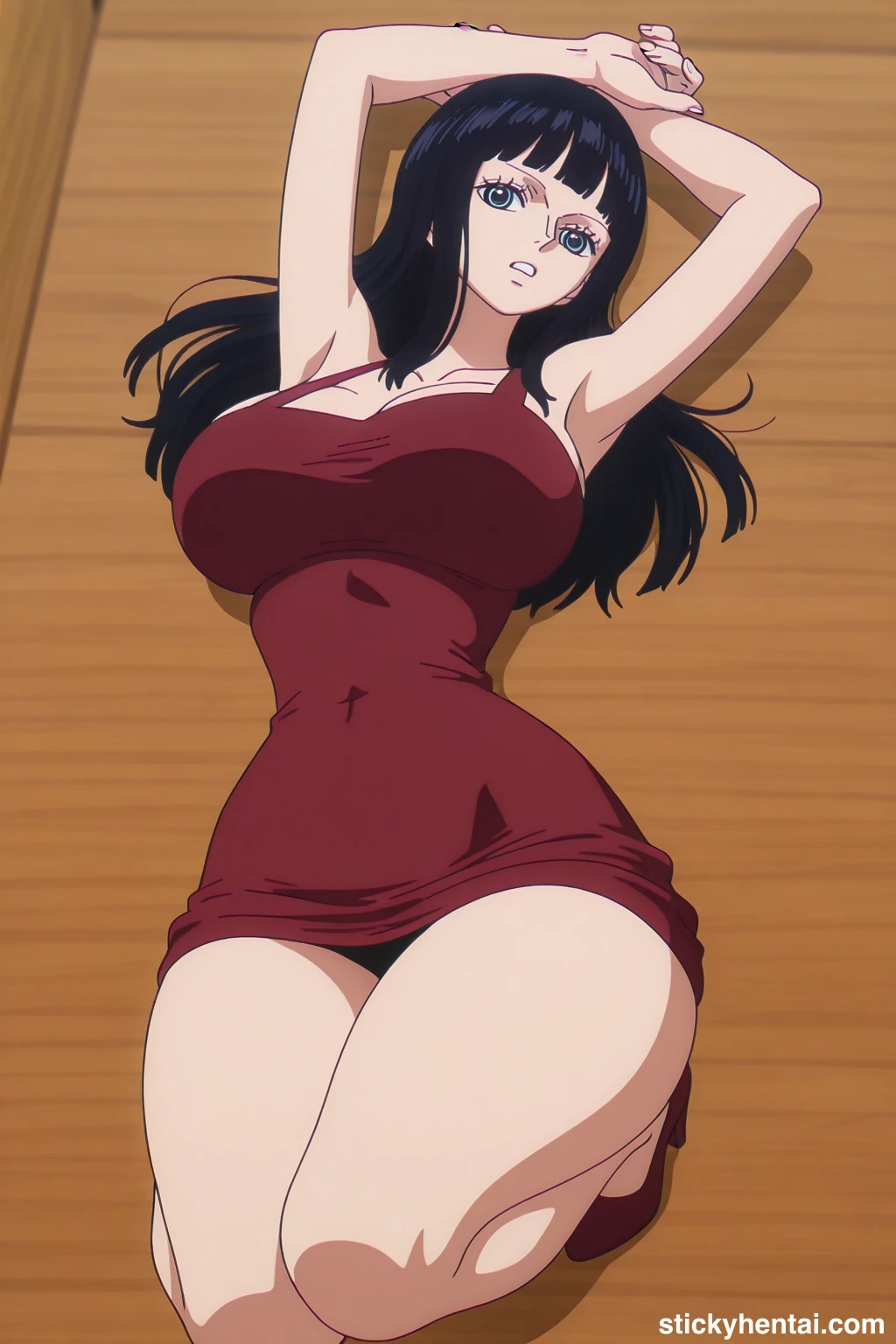 Nico robin outfit at the reunion with Saul on the island of Elbaf part 3 #nico-robin-reunion-with-saul-outfit-hentai-6.webp