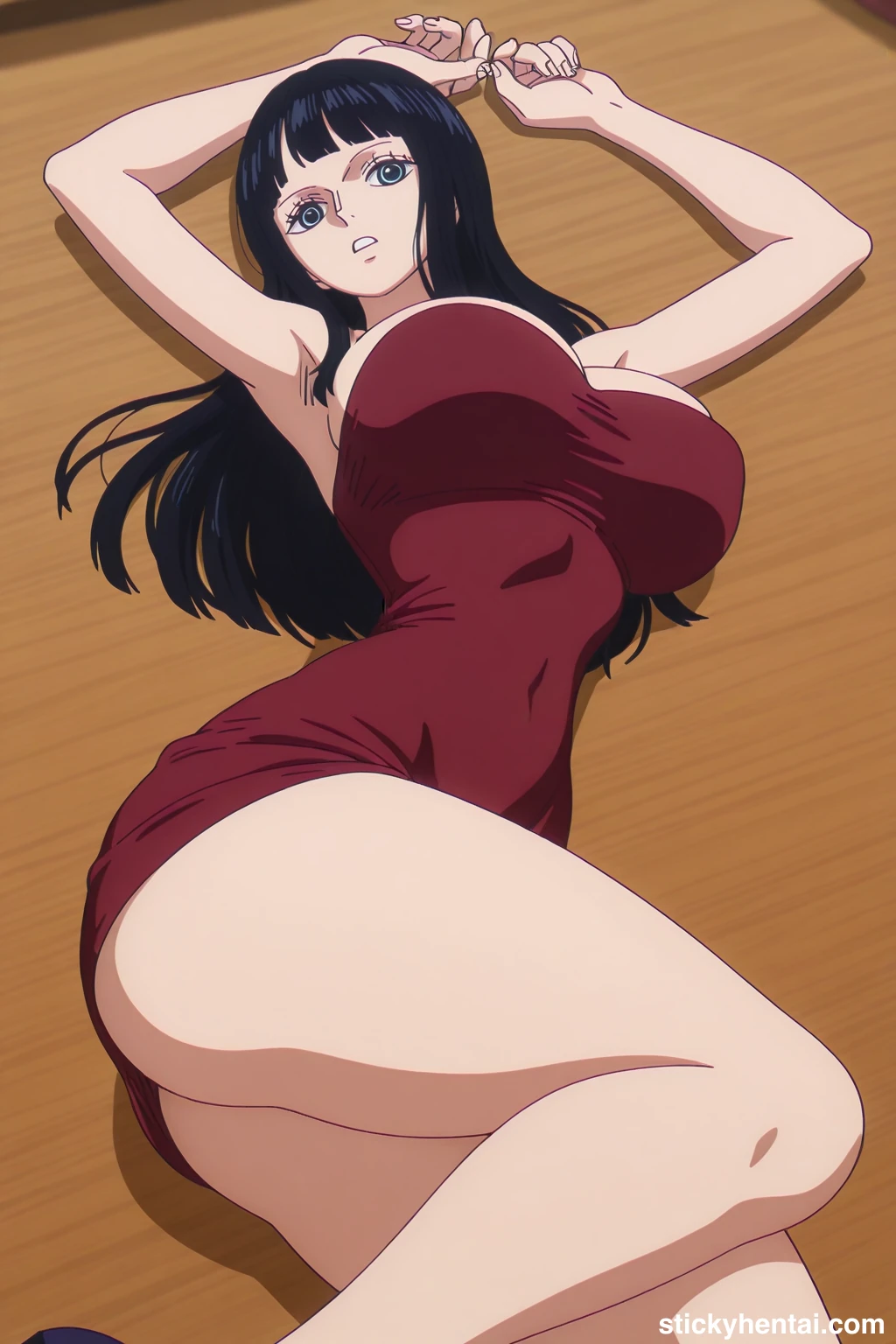 Nico robin outfit at the reunion with Saul on the island of Elbaf part 3 #nico-robin-reunion-with-saul-outfit-hentai-8.webp