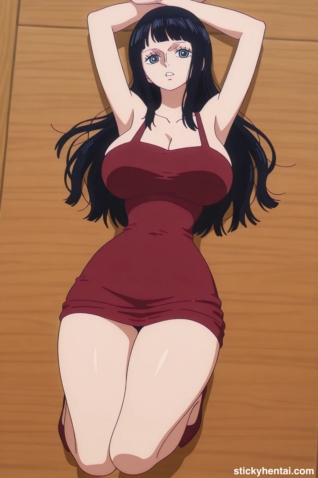 Nico robin outfit at the reunion with Saul on the island of Elbaf part 3 #nico-robin-reunion-with-saul-outfit-hentai-9.webp