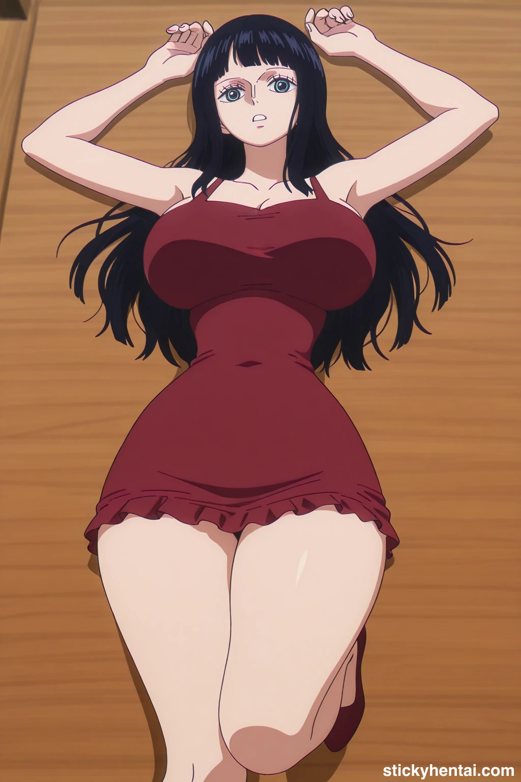 Nico robin outfit at the reunion with Saul on the island of Elbaf part 3 #nico-robin-reunion-with-saul-outfit-hentai-3.webp