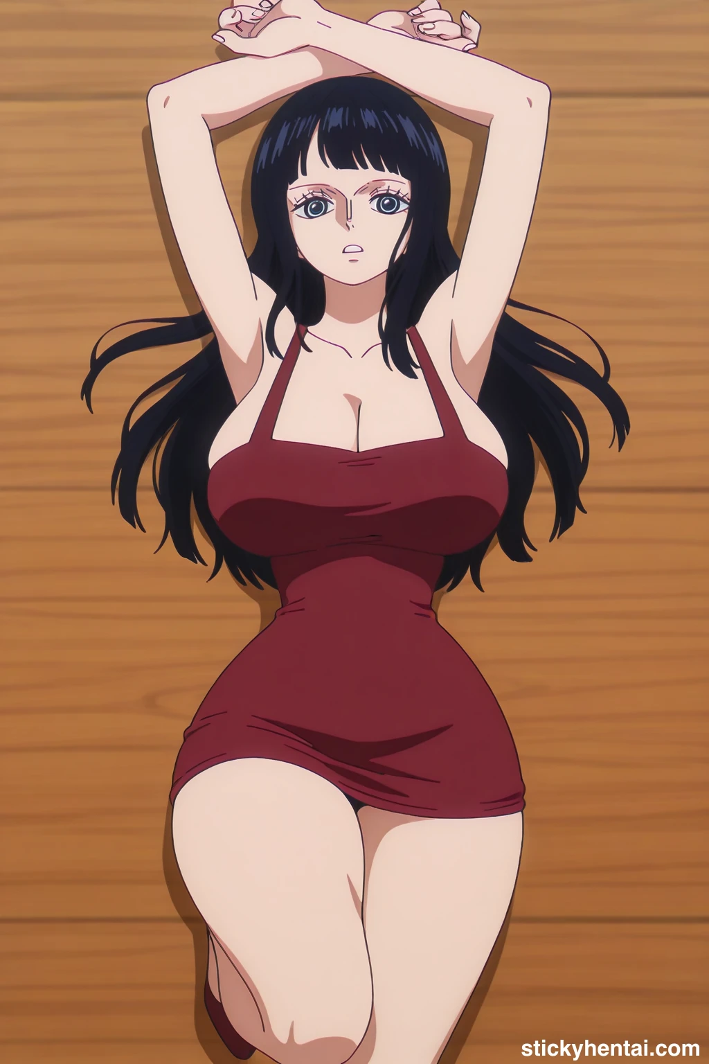 Nico robin outfit at the reunion with Saul on the island of Elbaf part 3 #nico-robin-reunion-with-saul-outfit-hentai-2.webp