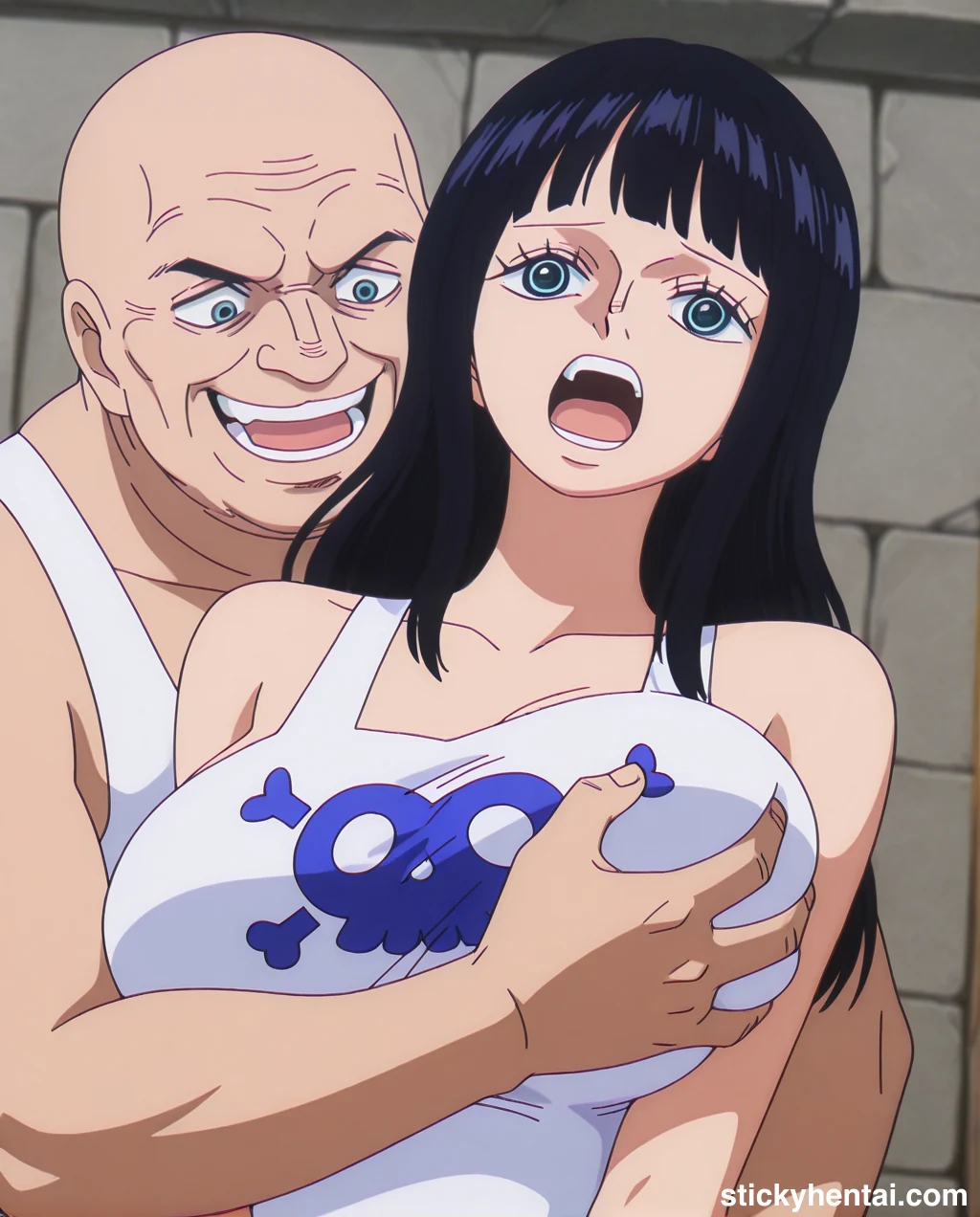Nico Robin Elbaf hentai - Groping Her Huge Breasts part 1 #nico-robin-elbaf-breast-fondling-hentai-12.webp