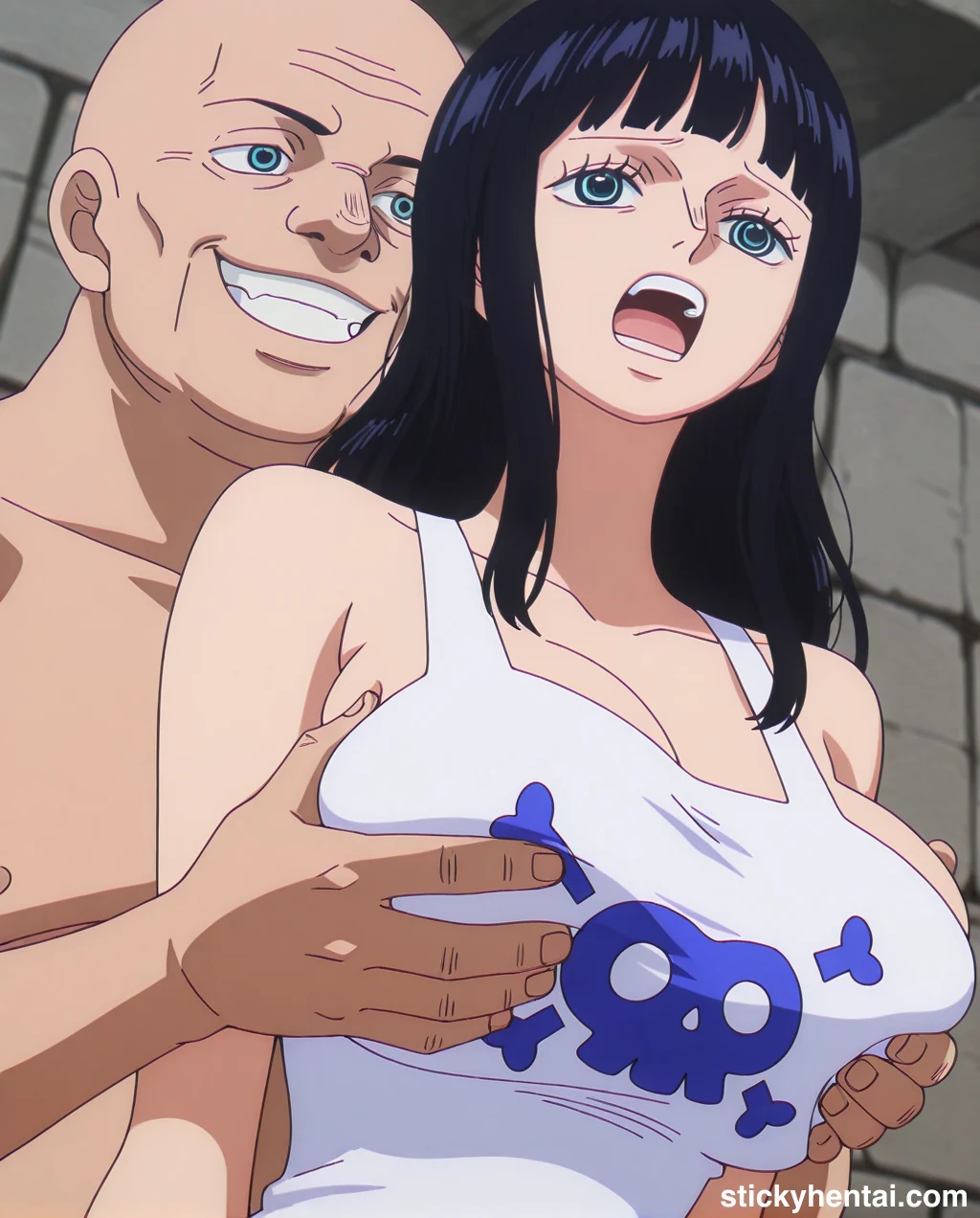 Nico Robin Elbaf hentai - Groping Her Huge Breasts part 1 #nico-robin-elbaf-breast-fondling-hentai-13.webp