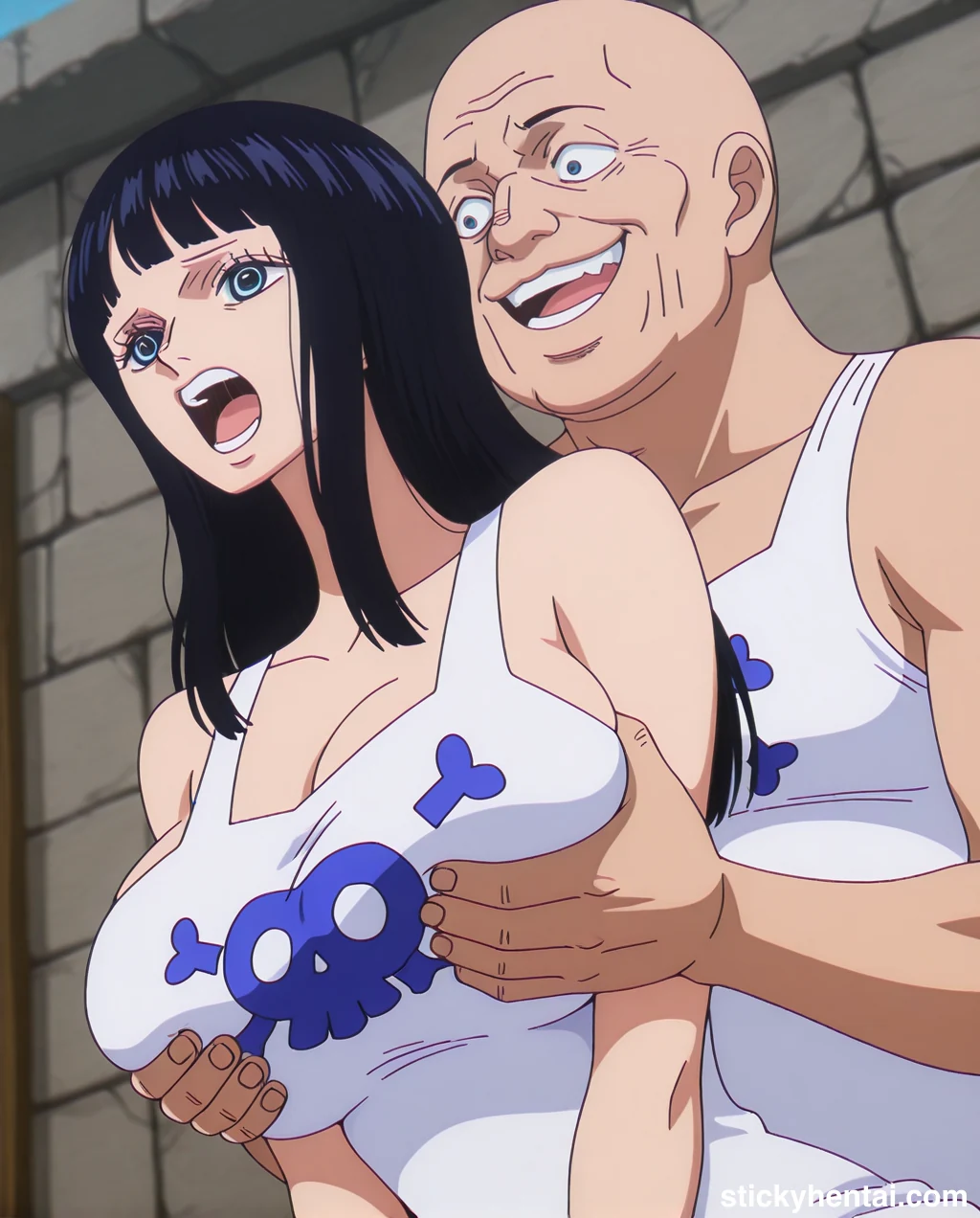 Nico Robin Elbaf hentai - Groping Her Huge Breasts part 1 #nico-robin-elbaf-breast-fondling-hentai-16.webp