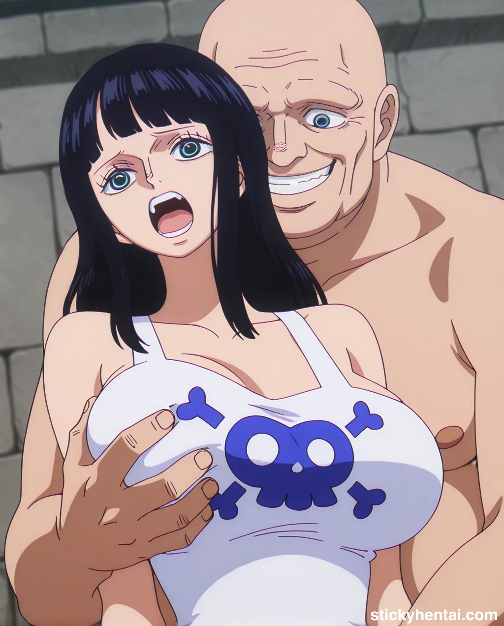 Nico Robin Elbaf hentai - Groping Her Huge Breasts part 1 #nico-robin-elbaf-breast-fondling-hentai-19.webp