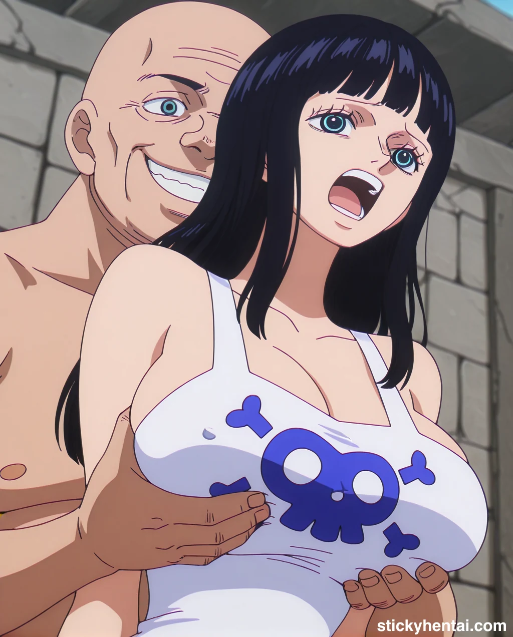 Nico Robin Elbaf hentai - Groping Her Huge Breasts part 1 #nico-robin-elbaf-breast-fondling-hentai-1.webp