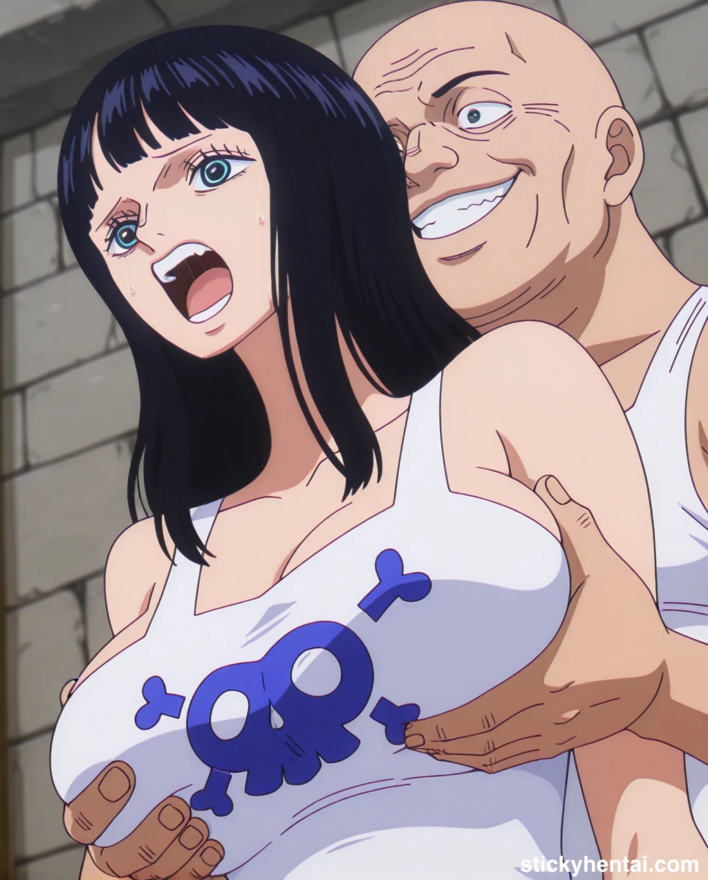 Nico Robin Elbaf hentai - Groping Her Huge Breasts part 1 #nico-robin-elbaf-breast-fondling-hentai-10.webp