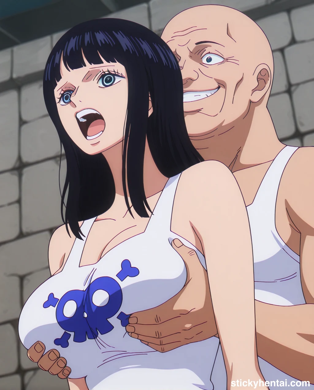 Nico Robin Elbaf hentai - Groping Her Huge Breasts part 1 #nico-robin-elbaf-breast-fondling-hentai-5.webp