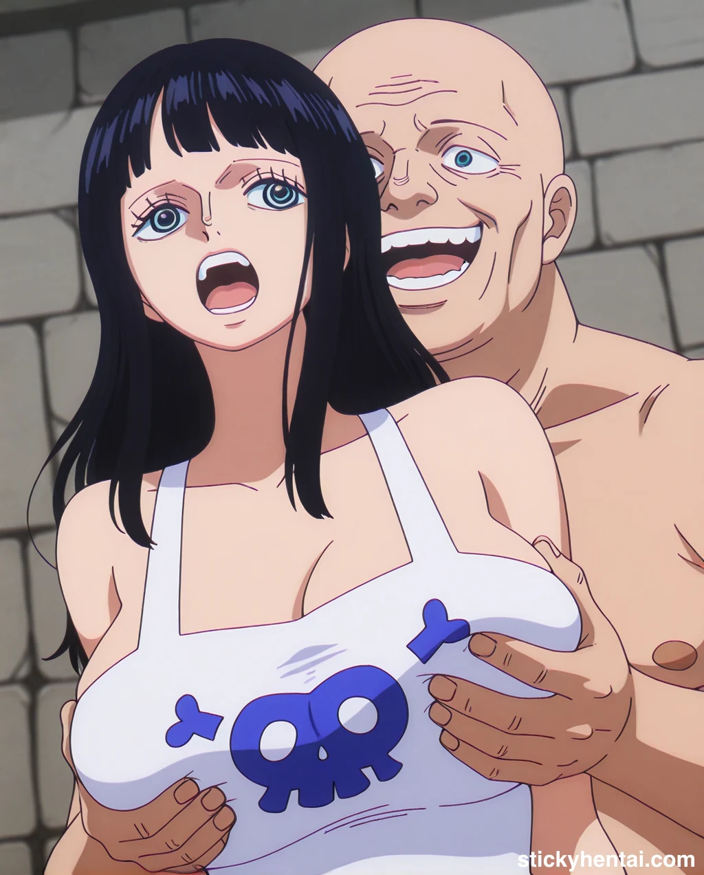 Nico Robin Elbaf hentai - Groping Her Huge Breasts part 1 #nico-robin-elbaf-breast-fondling-hentai-7.webp