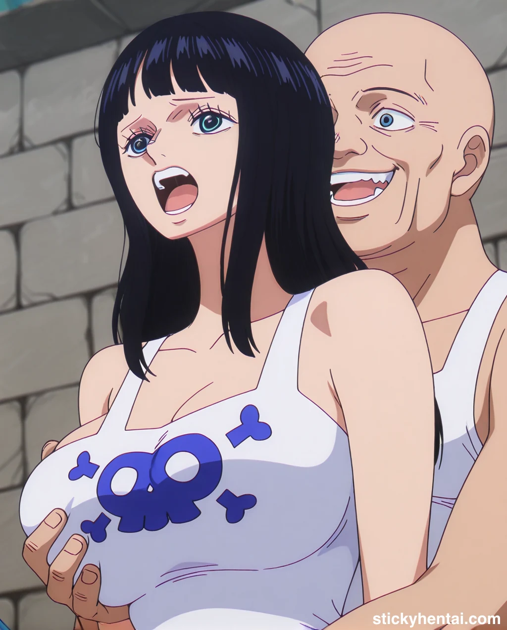 Nico Robin Elbaf hentai - Groping Her Huge Breasts part 1 #nico-robin-elbaf-breast-fondling-hentai.webp