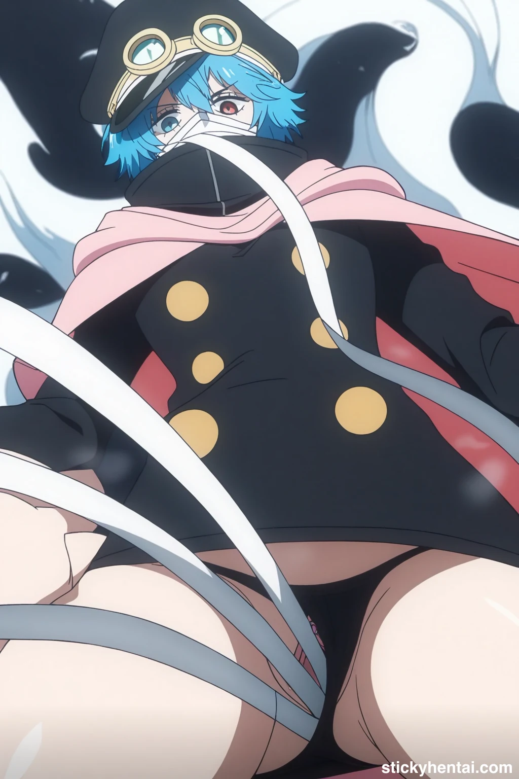 Saint Manmayer Gunko appearance in Elbaf Arc - Low-angle shot focusing on her panties #saint-manmayer-gunko-hentai-15.webp