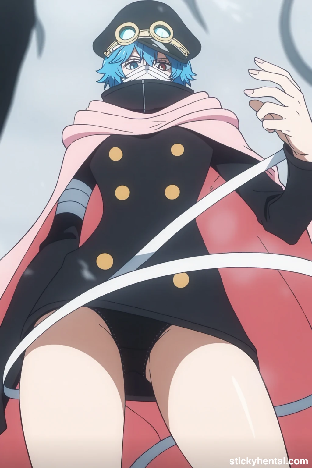 Saint Manmayer Gunko appearance in Elbaf Arc - Low-angle shot focusing on her panties #saint-manmayer-gunko-hentai-8.webp
