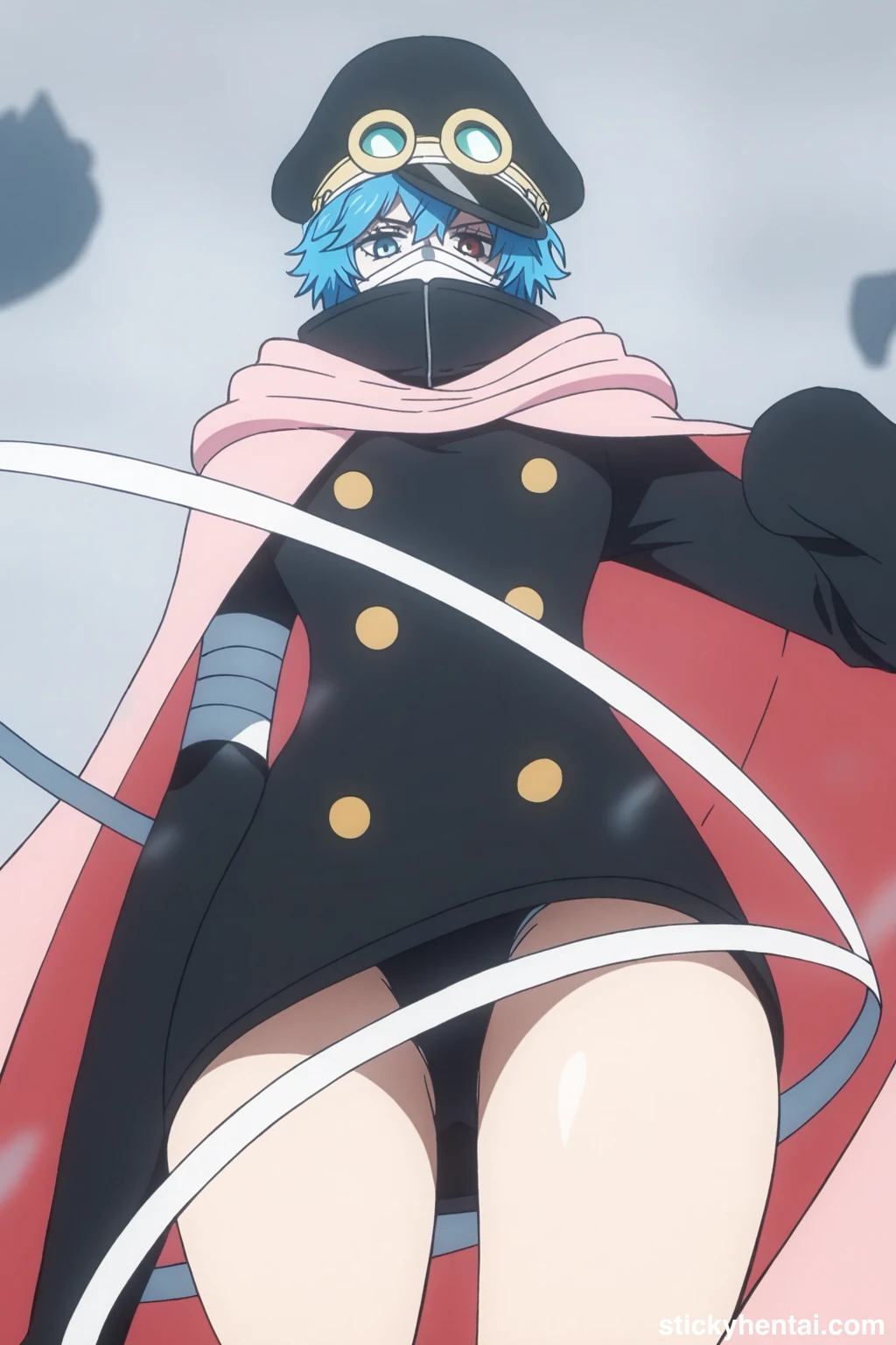 Saint Manmayer Gunko appearance in Elbaf Arc - Low-angle shot focusing on her panties #saint-manmayer-gunko-hentai-9.webp