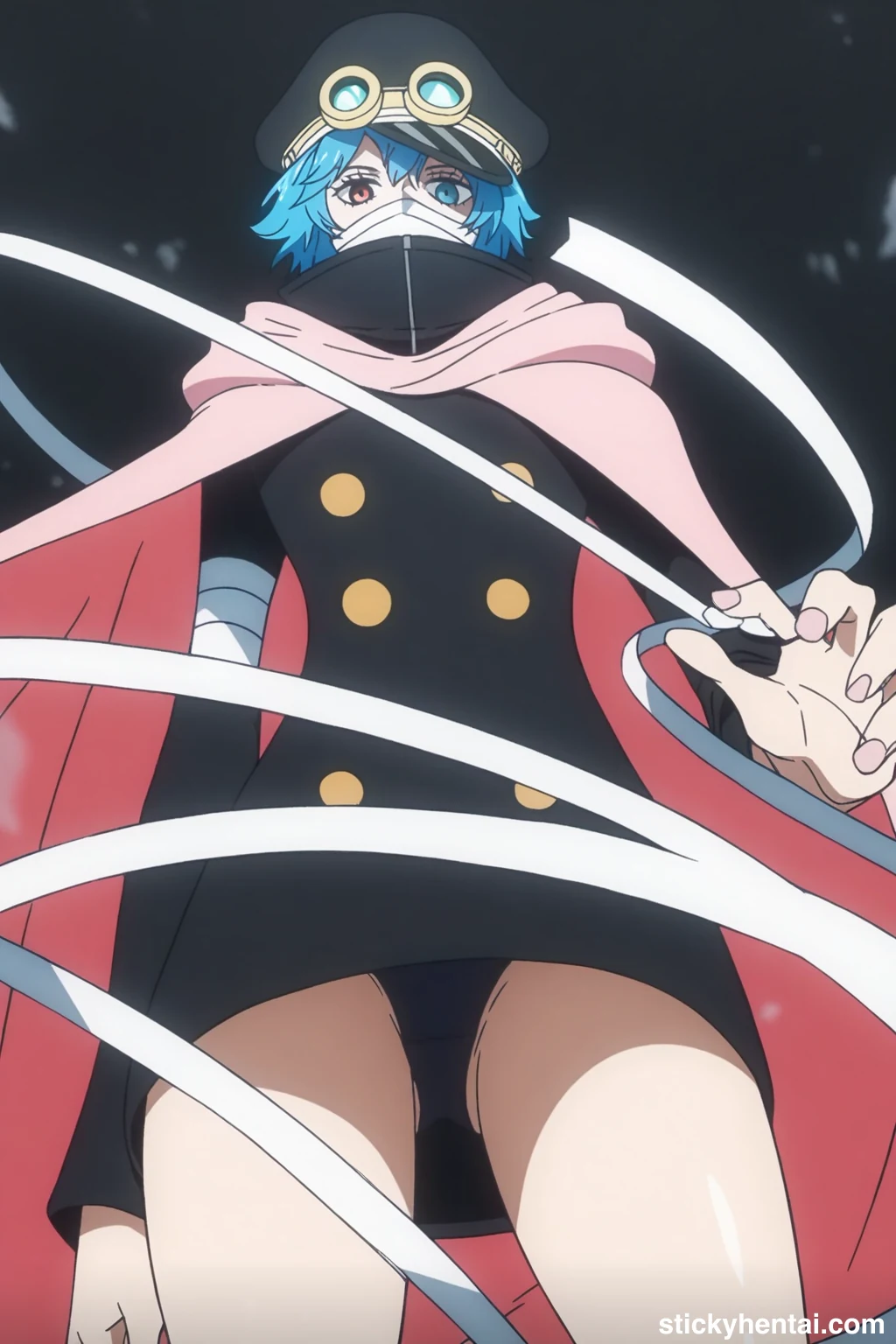 Saint Manmayer Gunko appearance in Elbaf Arc - Low-angle shot focusing on her panties #saint-manmayer-gunko-hentai-5.webp
