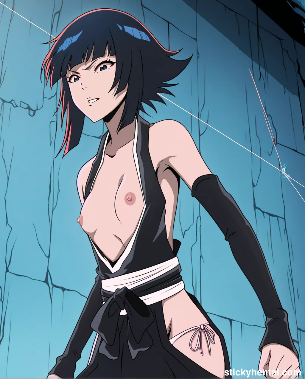 Soi Fon TYBW Arc Topless Hentai #soi-fon-breasts-out-hentai.webp