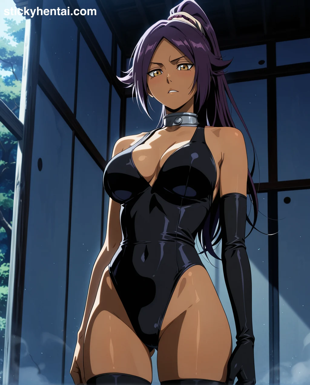 Yoruichi Shihouin Super Hot Pictures #yoruichi-shihouin-hentai-11.webp