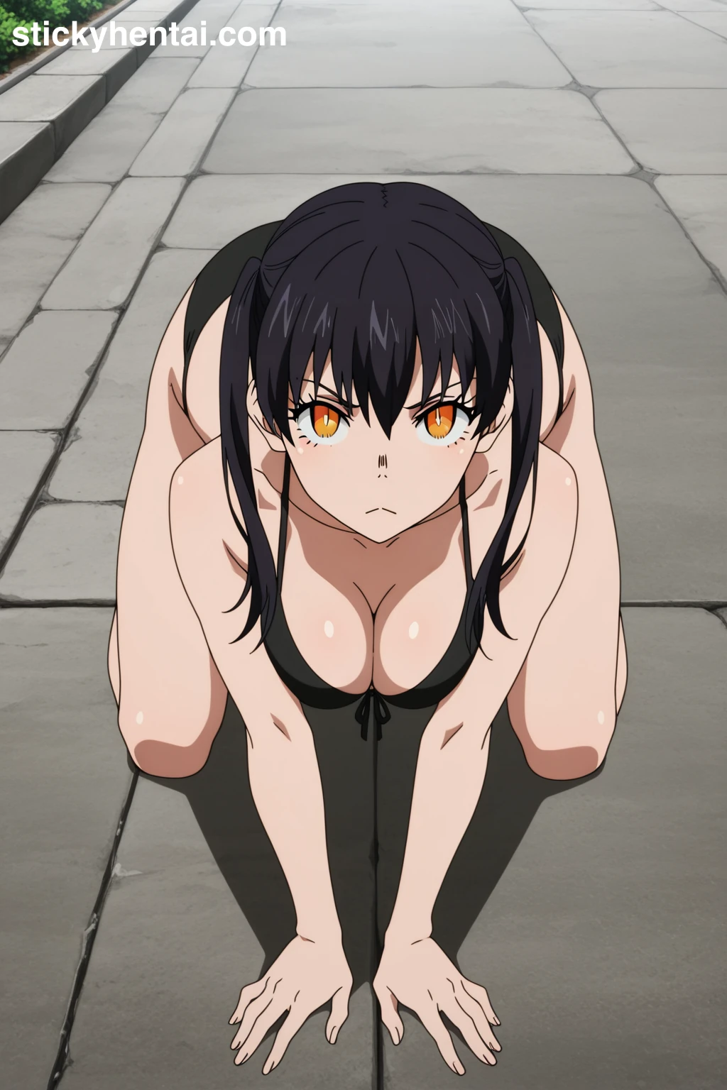 Tamaki Kotatsu Hentai (Fire Force) - Sexy Black Bikini #tamaki-kotatsu-fire-force-hentai-25.webp