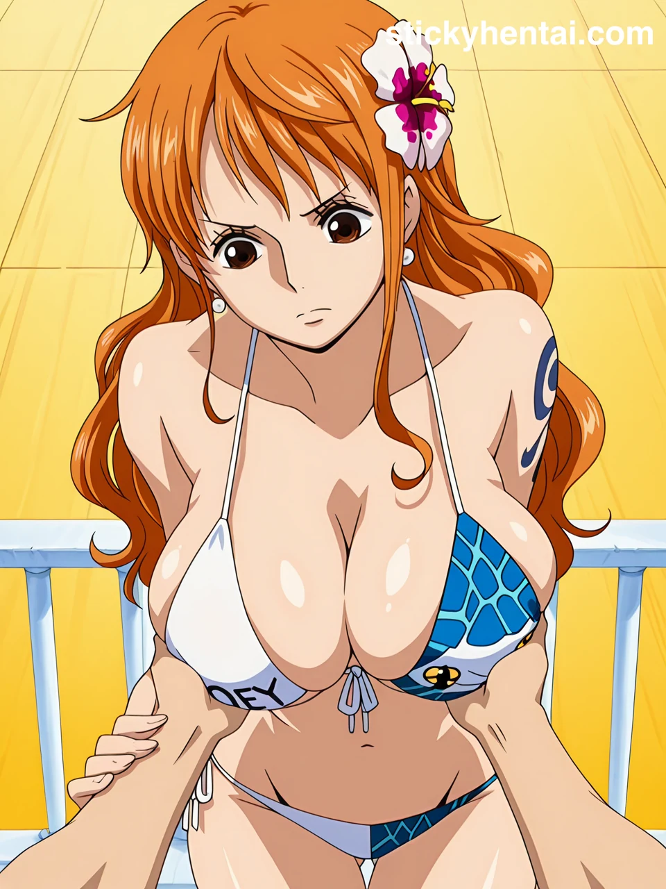 Nami One Piece Film: Gold Hentai - Groping Her Boobs